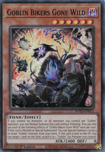 ROTA-EN012 - Goblin Bikers Gone Wild - Super Rare - Rage of the Abyss