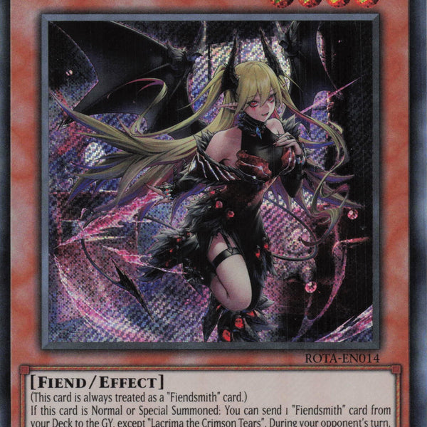 ROTA-EN014 - Lacrima the Crimson Tear - Secret Rare - - Rage of The Ab