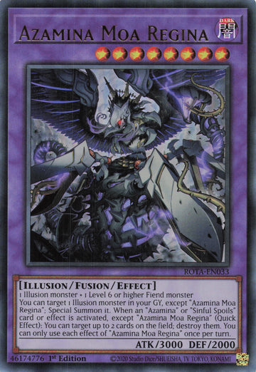 ROTA-EN033 - Azamina Moa Regina - Ultra Rare - Rage of the Abyss