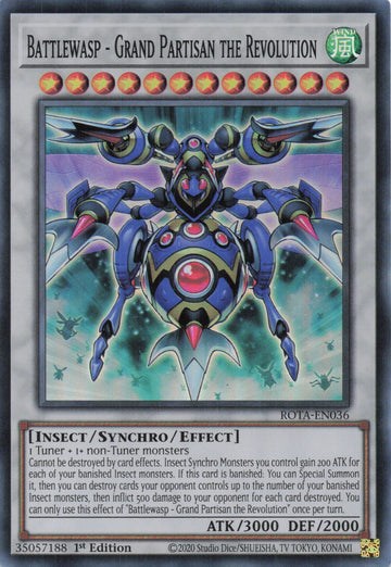 ROTA-EN036 - Battlewasp - Grand Partisan the Revolution - Super Rare - Rage of the Abyss