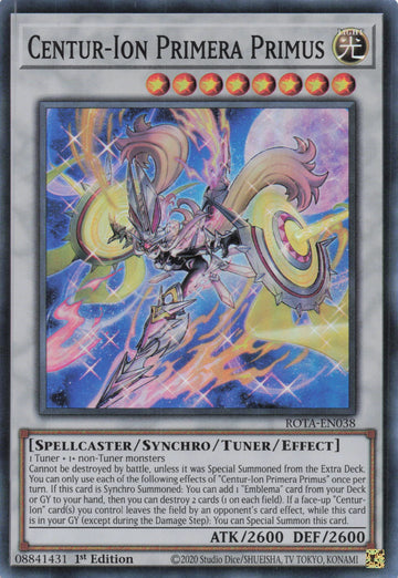 ROTA-EN038 - Centur-Ion Primera Primus - Super Rare - Rage of the Abyss