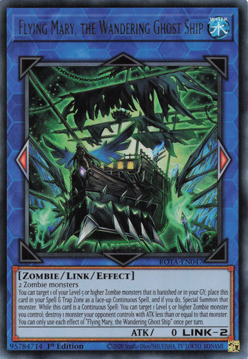 ROTA-EN047 - Flying Mary, the Wandering Ghost Ship - Ultra Rare - Rage of the Abyss