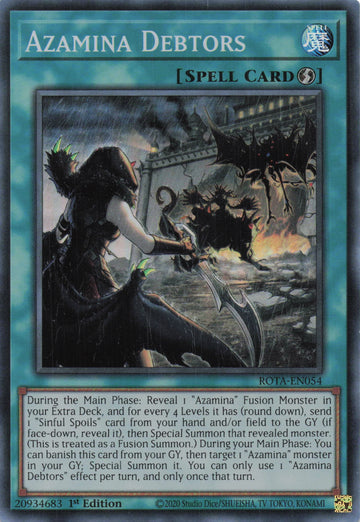 ROTA-EN054 - Azamina Debtors - Super Rare - Rage of the Abyss