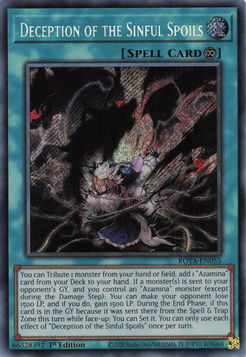 ROTA-EN055 - Deception of the Sinful Spoils - Secret Rare - Rage of the Abyss