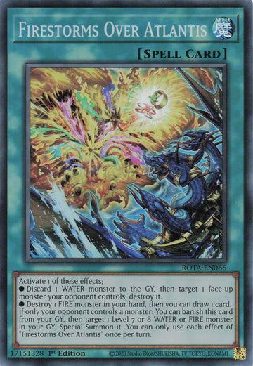 ROTA-EN066 - Firestorms Over Atlantis - Super Rare - Rage of the Abyss