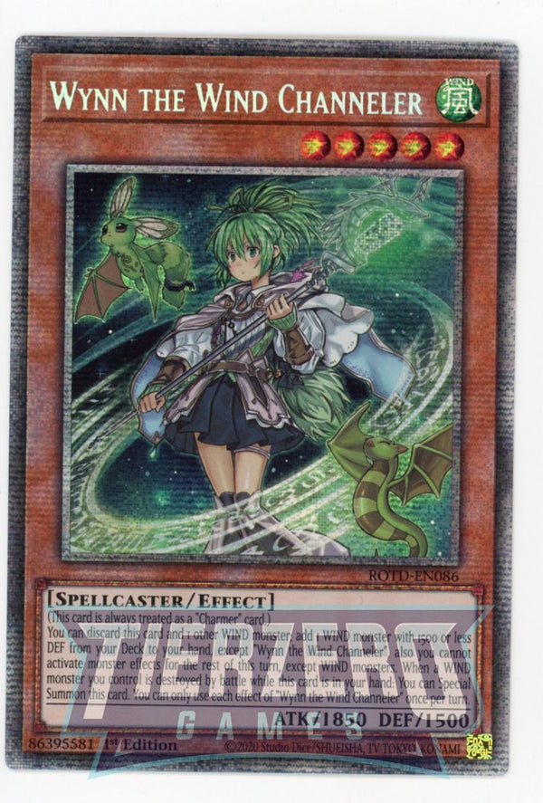 ROTD-EN086 - Wynn the Wind Channeler - Starlight Rare - Effect Monster - Rise of the Duelist