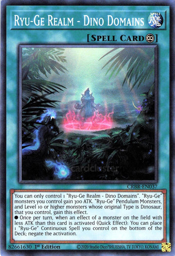 CRBR-EN037 - Ryu-Ge Realm - Dino Domains - Super Rare - Crossover Breakers
