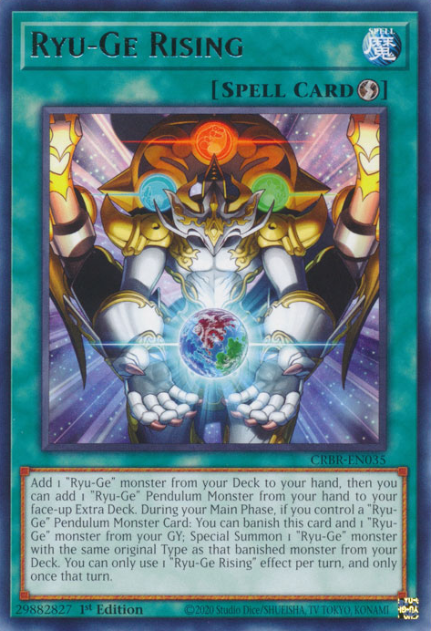 CRBR-EN035 - Ryu-Ge Rising - Rare - Quick-Play Spell - Crossover Breakers