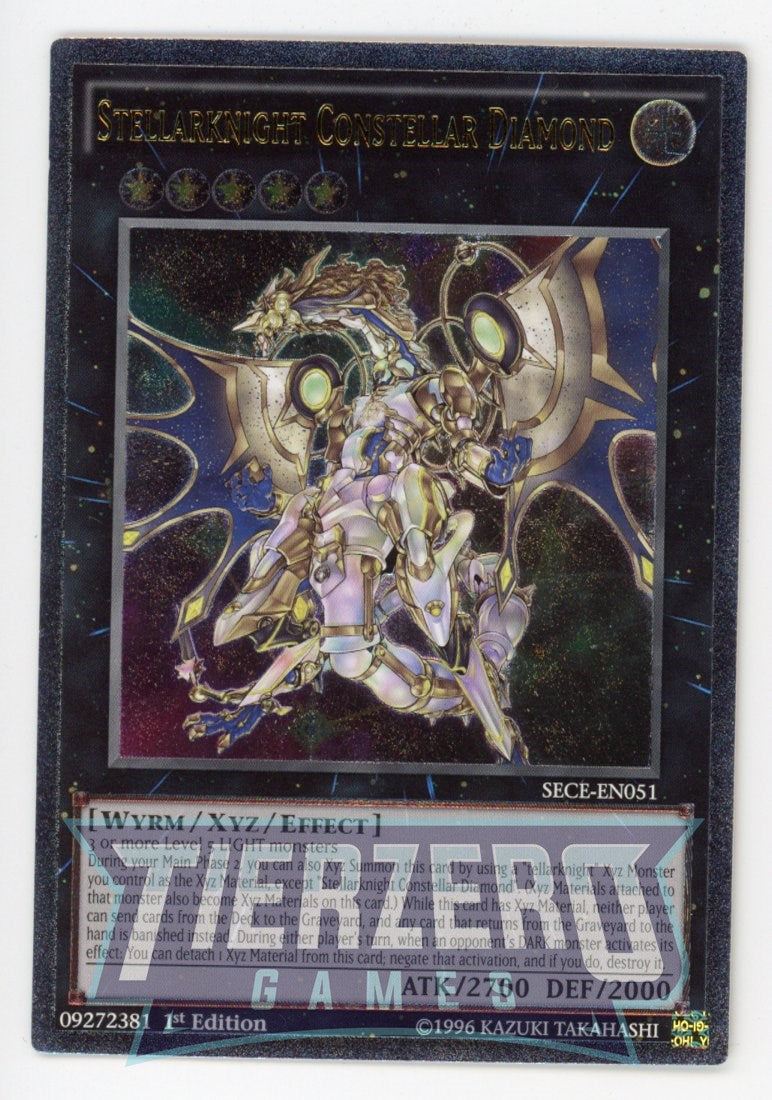 SECE-EN051 - Stellarknight Constellar Diamond - Ultimate Rare - Effect Xyz Monster -