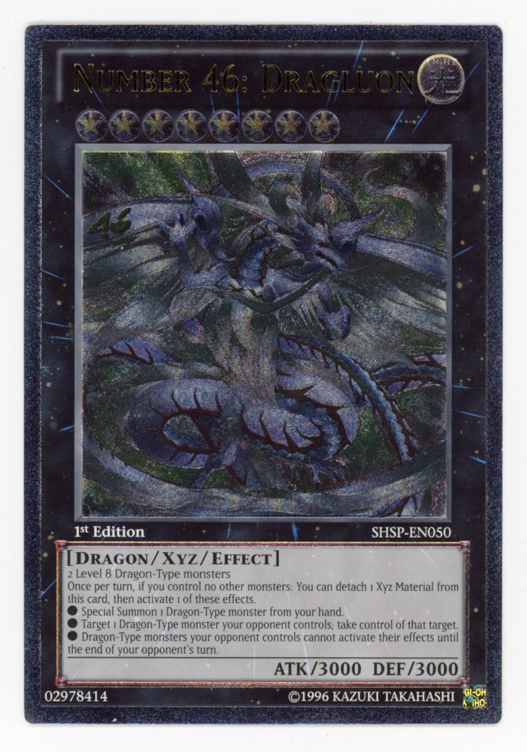 SHSP-EN050 - Number 46: Dragluon - Ultimate Rare - 1st Edition Shadow Specters VLP
