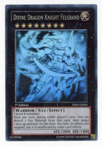 SHSP-EN056 - Divine Dragon Knight Felgrand - Ghost Rare - Shadow Specters - 1st Edition - NM