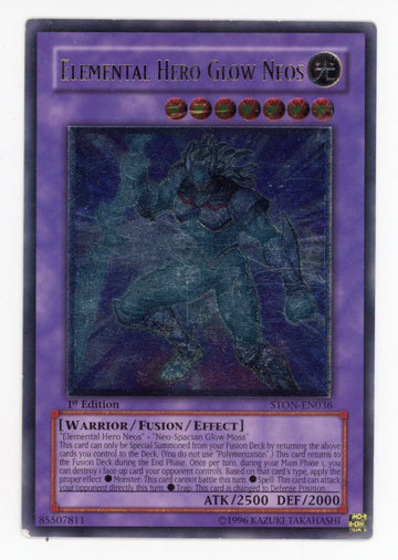 STON-EN036 - Elemental HERO Glow Neos - Ultimate Rare - Strike of Neos - 1st Edition - EX