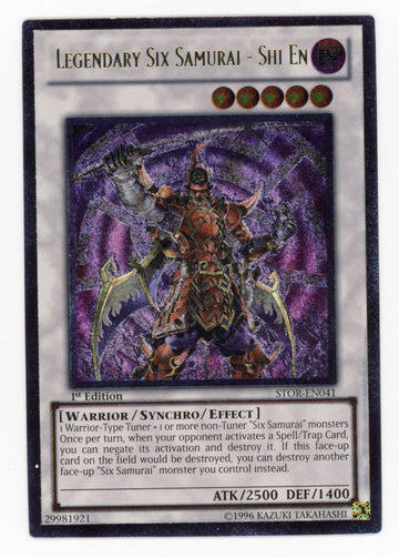 STOR-EN041 - Legendary Six Samurai - Shi En - Ultimate Rare - Storm of Ragnarok - 1st Edition - LP