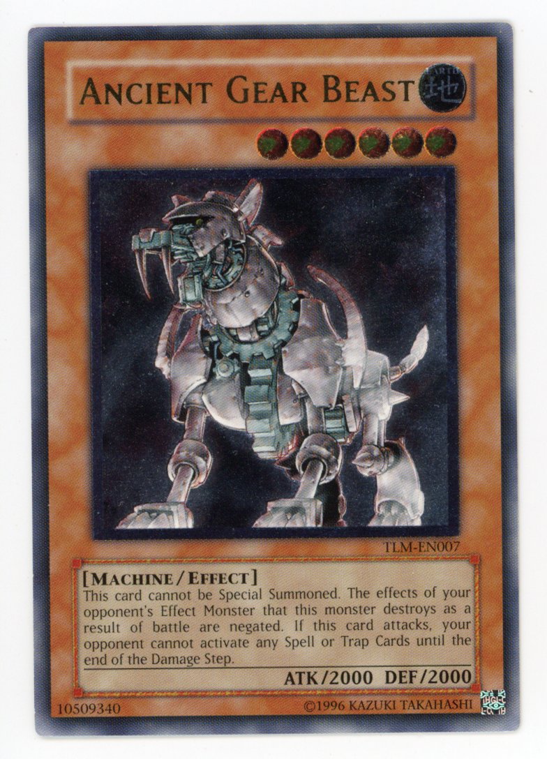 TLM-EN007 - Ancient Gear Beast - Unlimited - Ultimate Rare - The Lost Millenium NM
