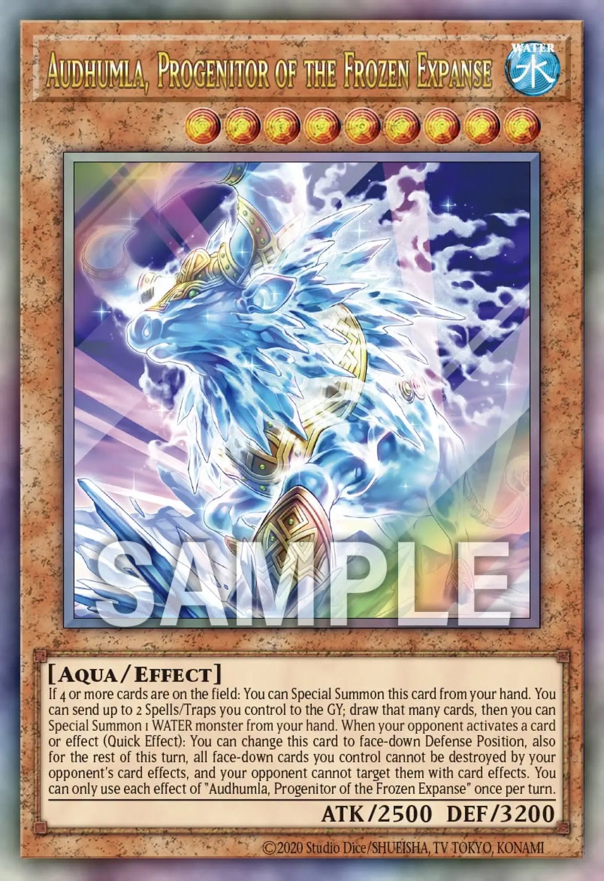 BETB-EN081 - Audhumla, Progenitor of the Frozen Expanse (Overframe) - Starlight Rare - Beyond the Brave