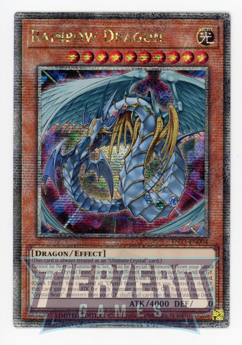 TN23-EN004 - Rainbow Dragon - Quarter Century Secret Rare - Effect Monster - 25th Anniversary Duelist Heroes Tin