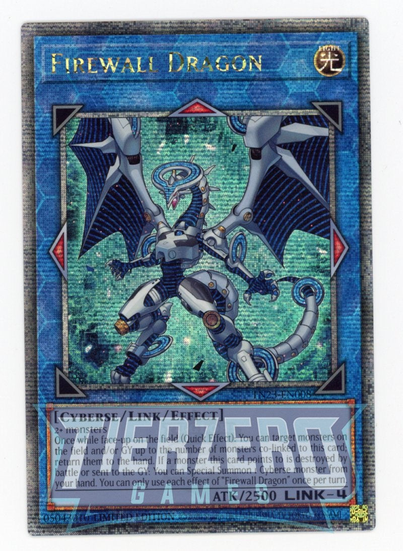 TN23-EN008 - Firewall Dragon - Quarter Century Secret Rare - Effect Link Monster - 25th Anniversary Duelist Heroes Tin