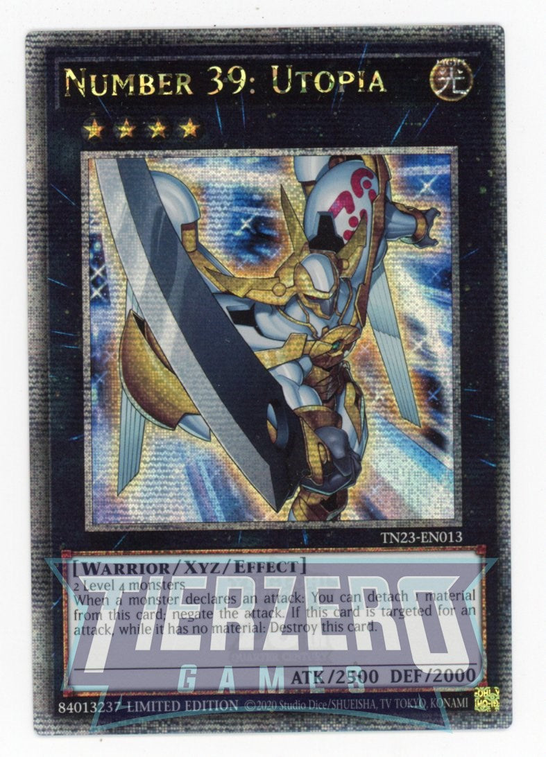 TN23-EN013 - Number 39: Utopia - Quarter Century Secret Rare - Effect XYZ Monster - 25th Anniversary Duelist Heroes Tin