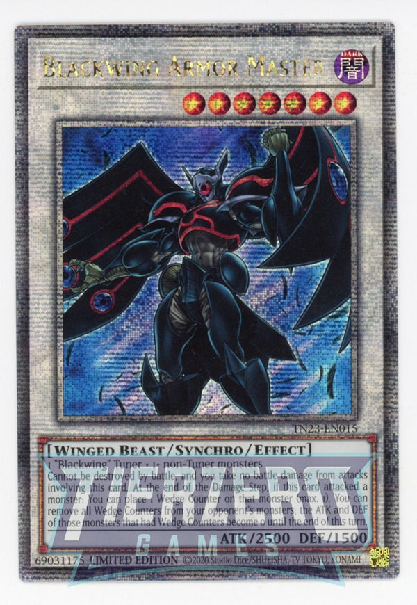 TN23-EN015 - Blackwing Armor Master - Quarter Century Secret Rare - Effect Synchro Monster - 25th Anniversary Duelist Heroes Tin