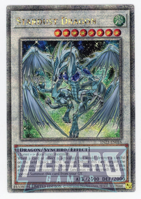 TN23-EN016 - Stardust Dragon - Quarter Century Secret Rare - Effect Synchro Monster - 25th Anniversary Duelist Heroes Tin