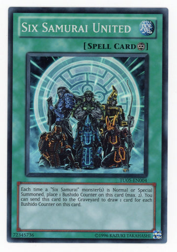 TU05-EN004 - Six Samurai United - Super Rare - Turbo Pack: Booster Five - NM