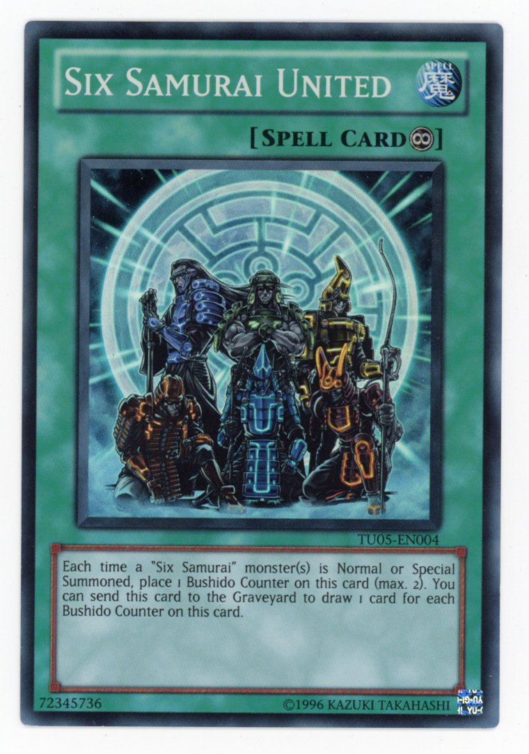 TU05-EN004 - Six Samurai United - Super Rare - UNL Edition Turbo Pack 5 NM EURO PRINT