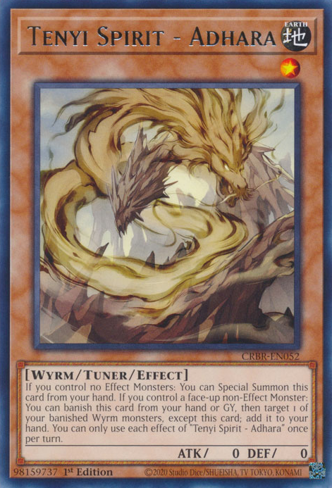 CRBR-EN052 - Tenyi Spirit - Adhara - Rare - Effect Tuner monster - Crossover Breakers