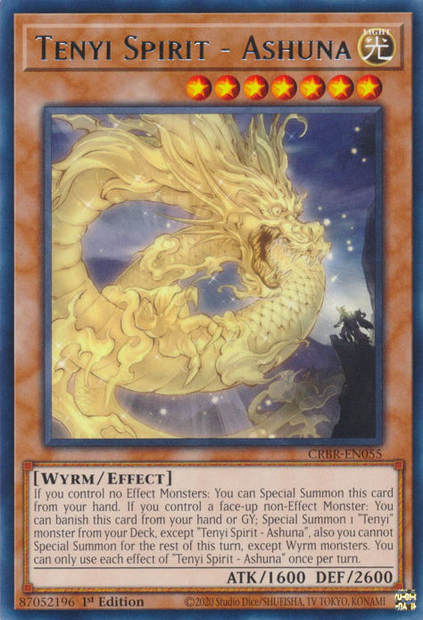 CRBR-EN055 - Tenyi Spirit - Ashuna - Rare - Effect Monster - Crossover Breakers