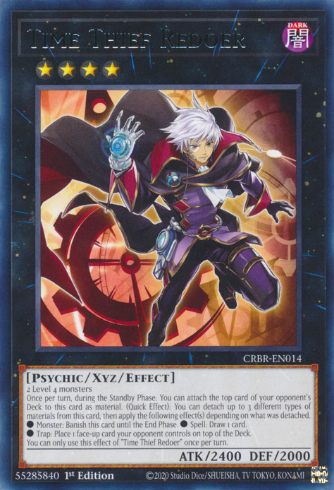 CRBR-EN014 - Time Thief Redoer - Rare - Effect Xyz Monster - Crossover Breakers