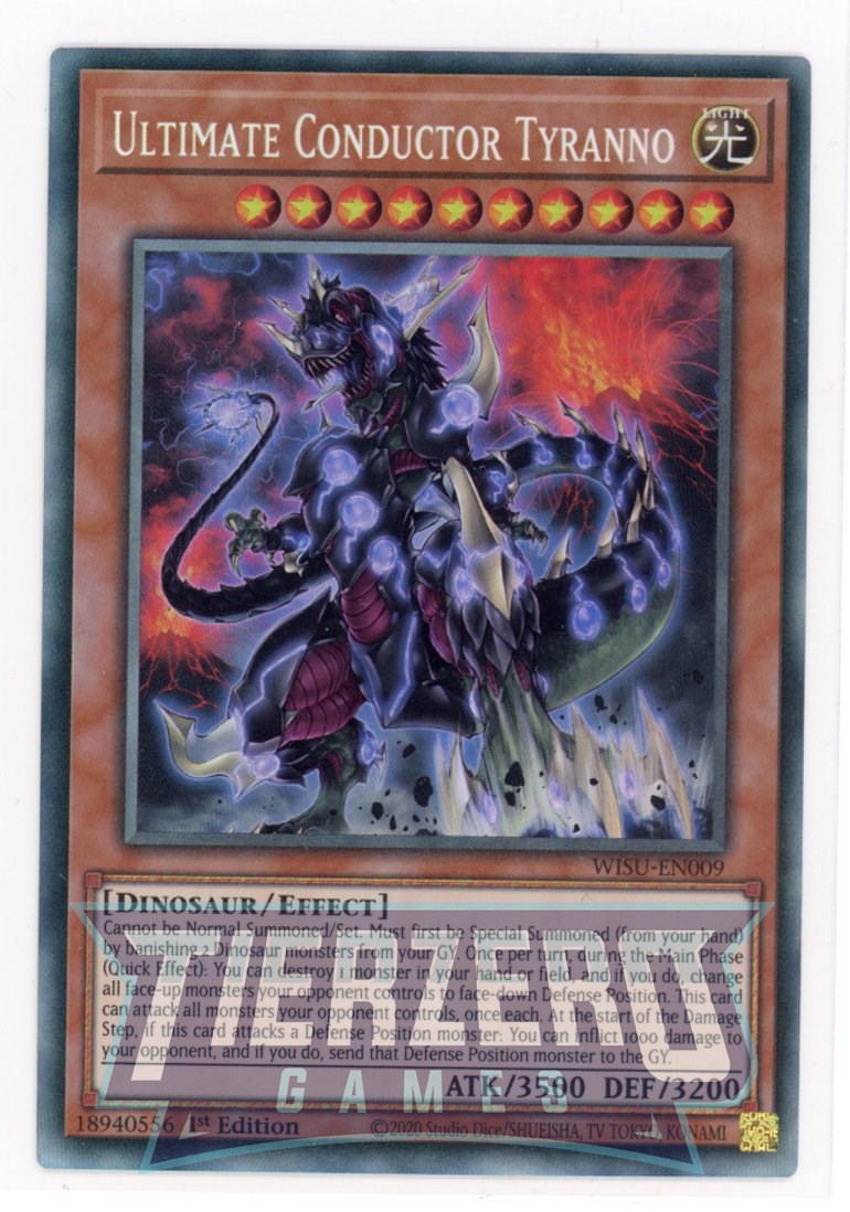 WISU-EN009 - Ultimate Conductor Tyranno - Collector's Rare - Effect Monster - Wild Survivors