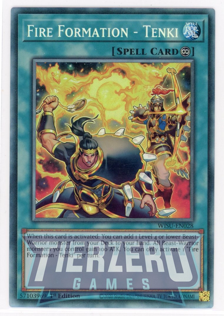 WISU-EN028 - Fire Formation - Tenki - Collector's Rare - Continuous Spell - Wild Survivors