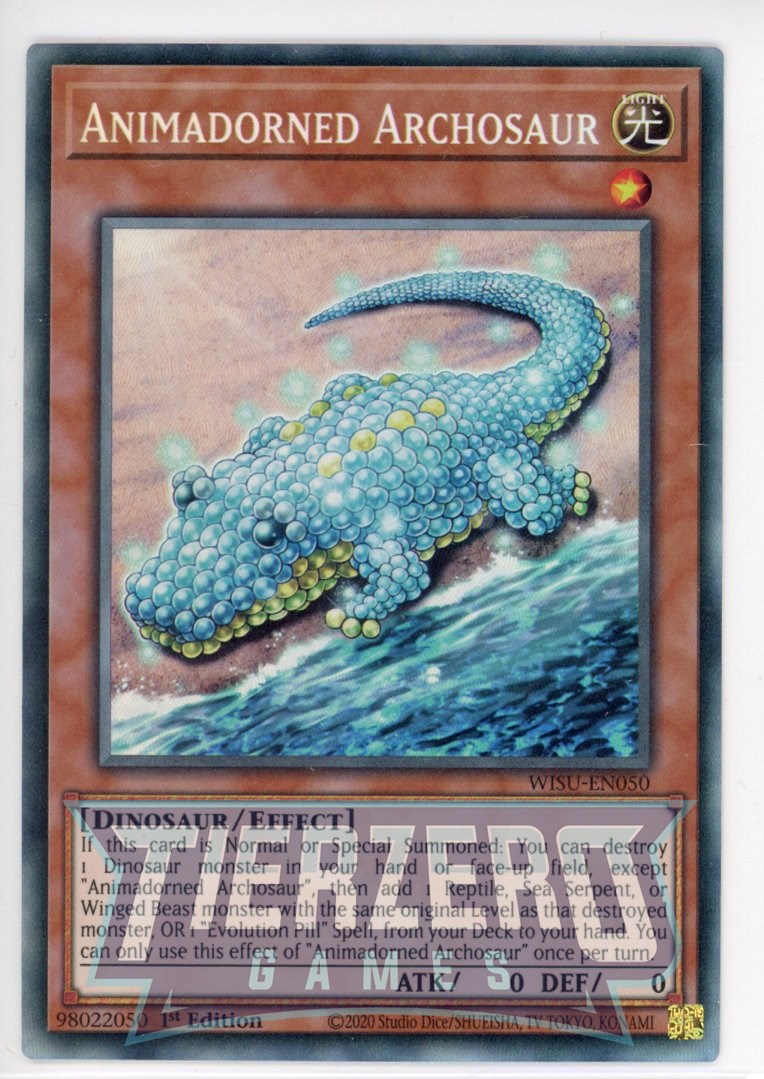 WISU-EN050 - Animadorned Archosaur - Collector's Rare - Effect Monster - Wild Survivors