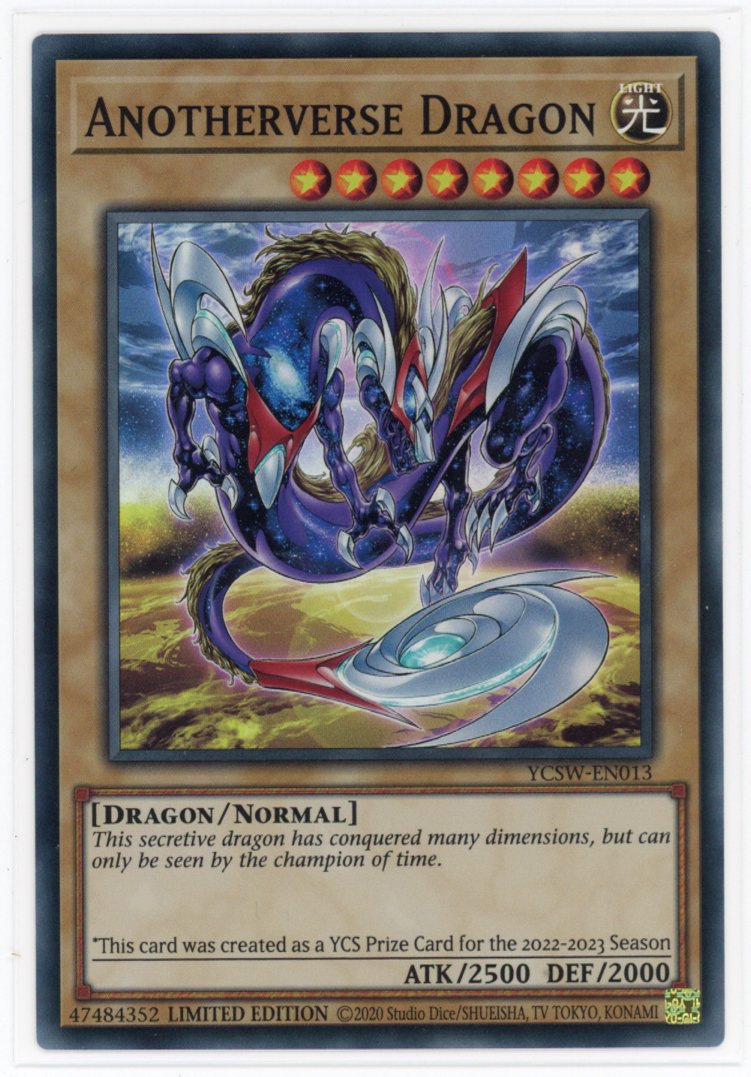 yugioh ycs prize cards Anotherverse Dragon Yu-Gi-Oh! Championship Series | Yu-Gi-Oh! YCSW-EN013 - Anotherverse Dragon -