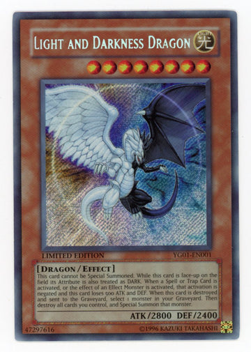YG01-EN001 - Light and Darkness Dragon - Secret Rare - Yu-Gi-Oh! GX Manga Promotional Cards - NM