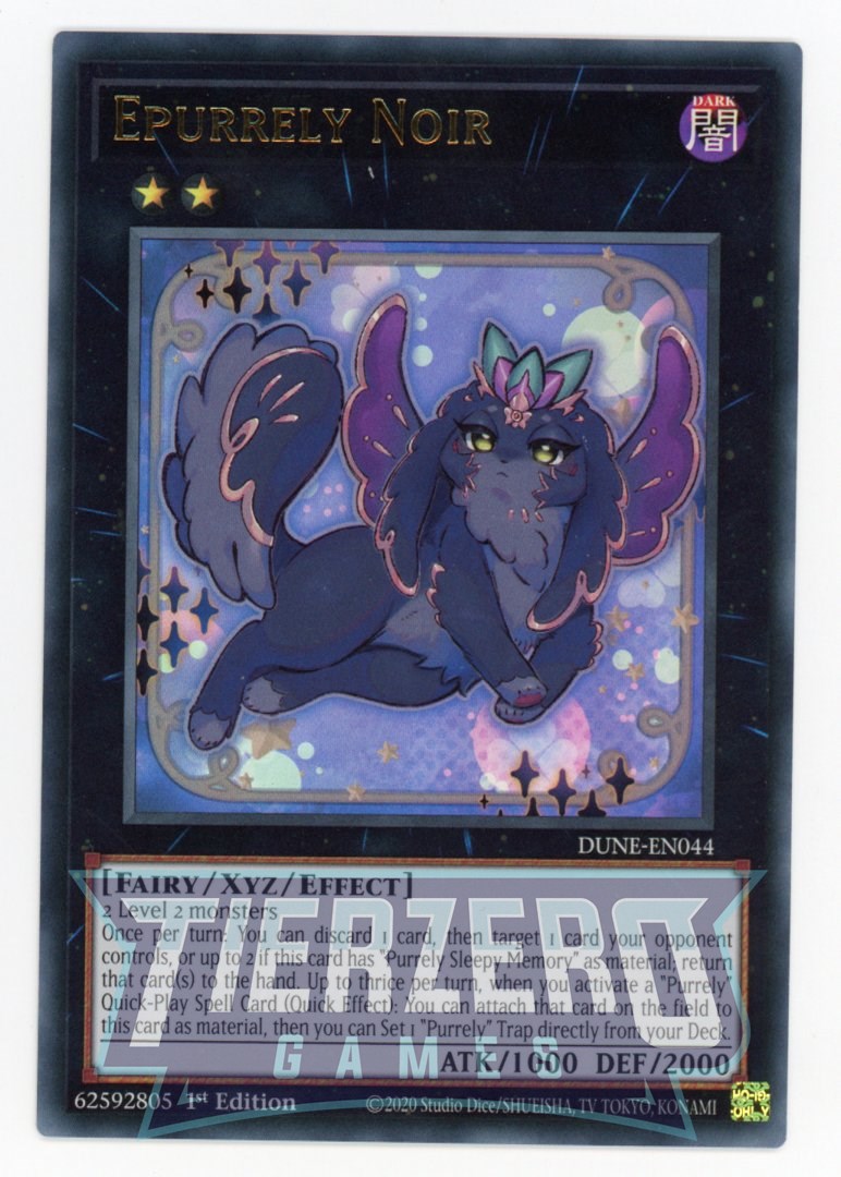 DUNE-EN044 - Epurrely Noir - Ultra Rare - Effect Xyz Monster - Duelist Nexus