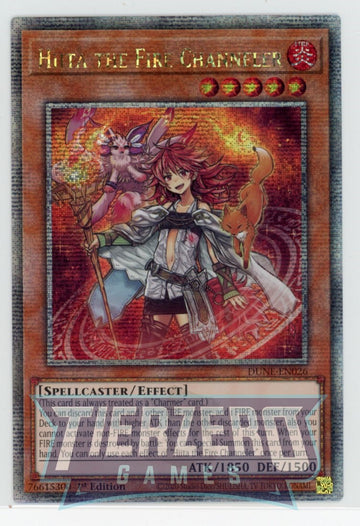 DUNE-EN026 - Hiita the Fire Channeler - Quarter Century Secret Rare - Duelist Nexus