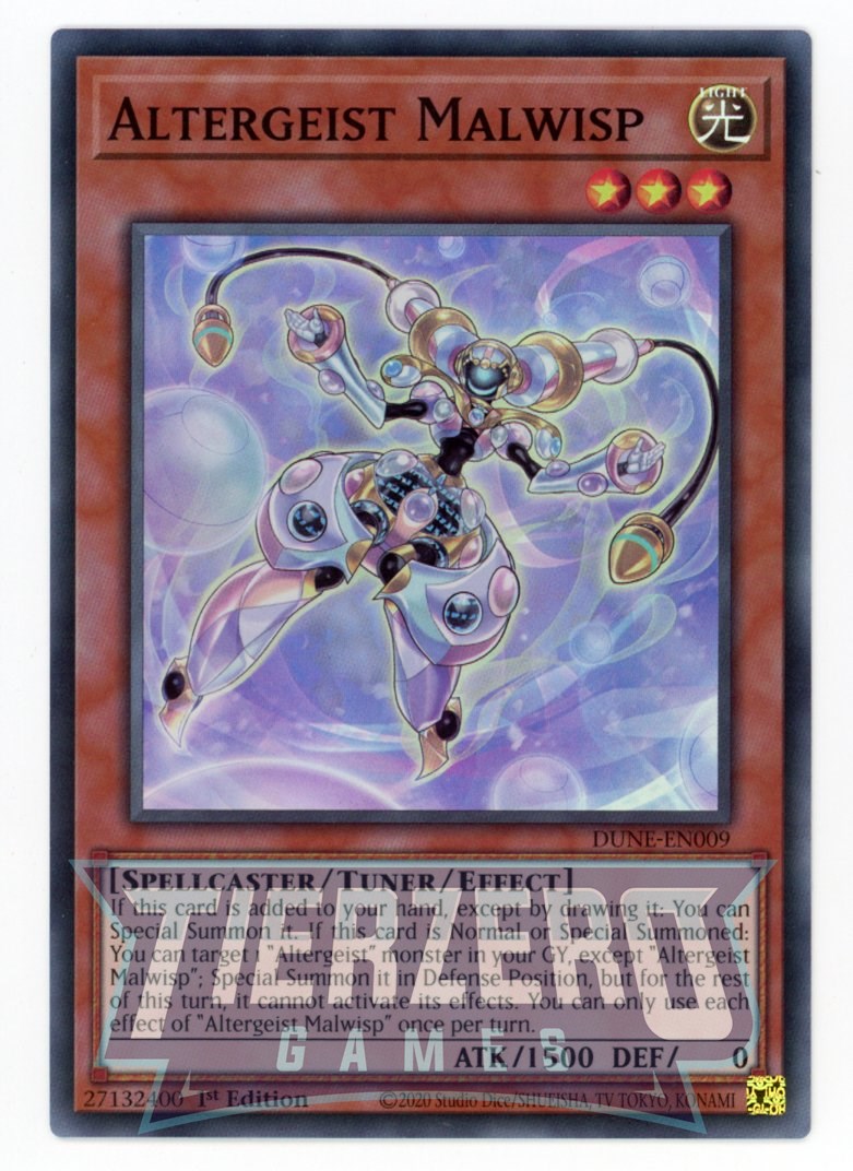 DUNE-EN009 - Altergeist Malwisp - Super Rare - Effect Tuner monster - Duelist Nexus