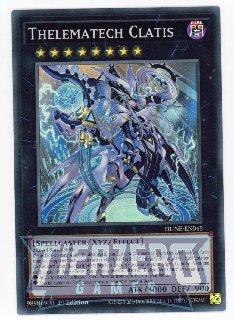 DUNE-EN045 - Thelematech Clatis - Super Rare - Effect Xyz Monster - Duelist Nexus