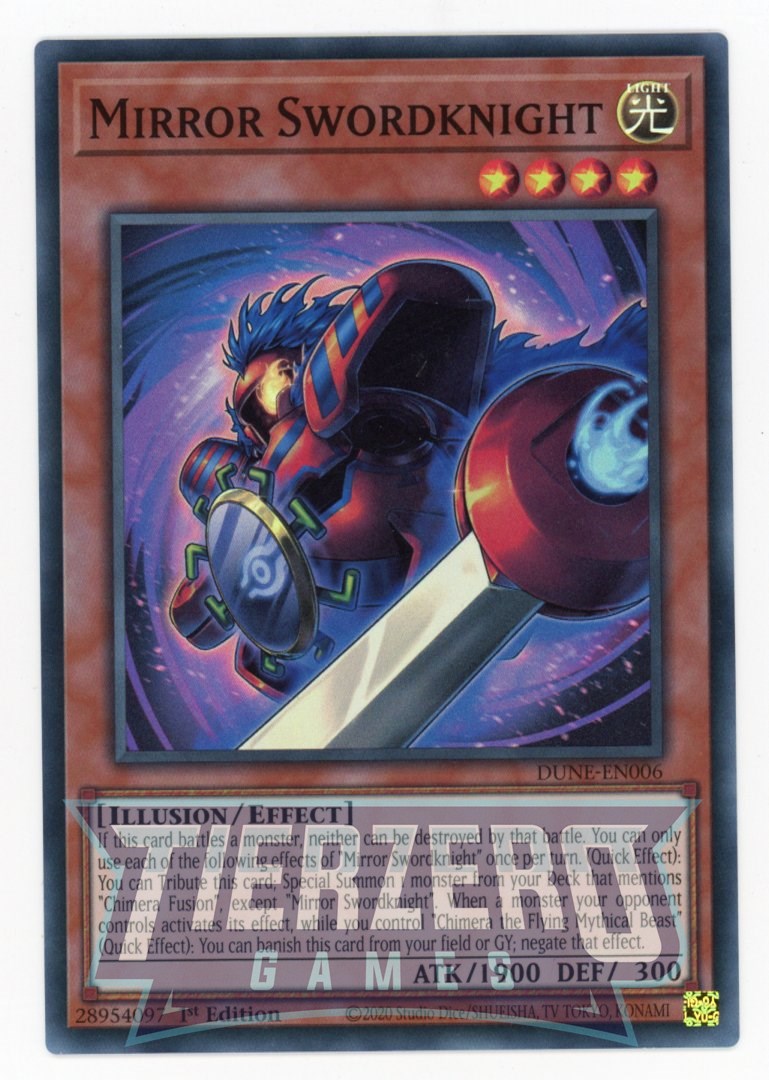 DUNE-EN006 - Mirror Swordknight - Super Rare - Effect Monster - Duelist Nexus