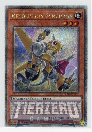 DUNE-EN002 - Revolution Synchron - Quarter Century Secret Rare - Duelist Nexus