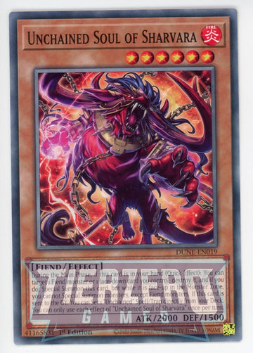 DUNE-EN019 - Unchained Soul of Sharvara - Common - Duelist Nexus