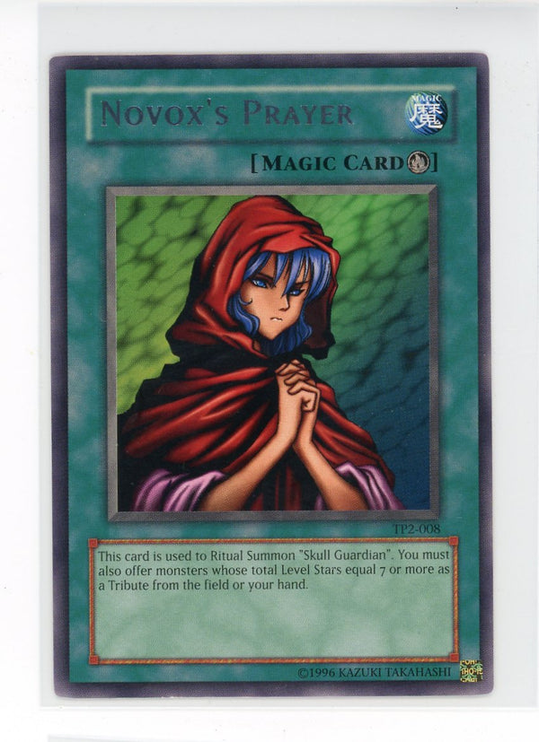 TP2-008 - Novox's Prayer - Rare - Spell Card - Tournament Pack 2 NM