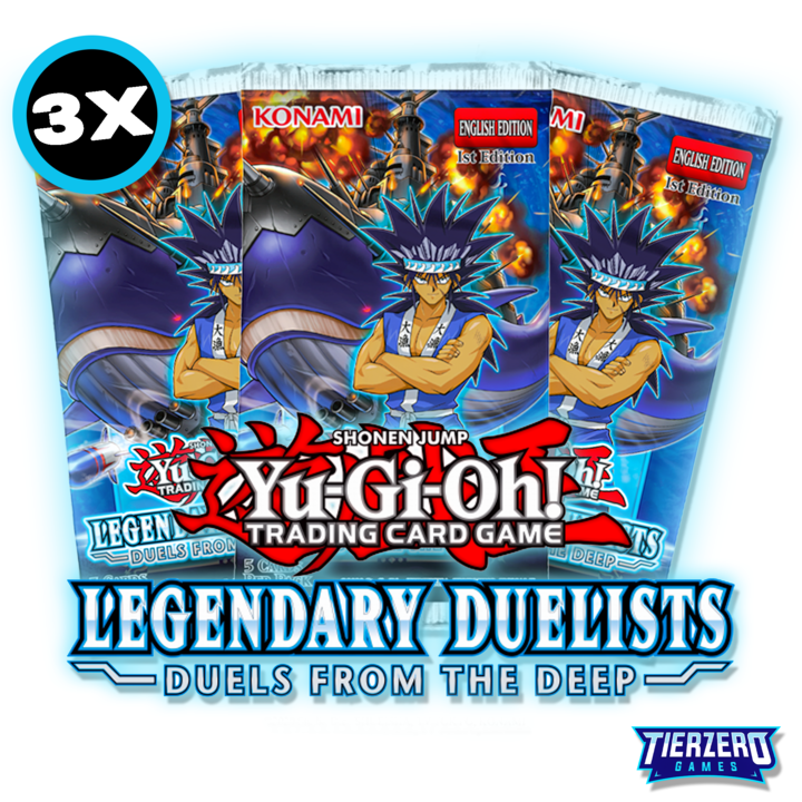 Yugioh Legendary Duelists 9 Duels From the Deep Booster Pack 3x Bundle