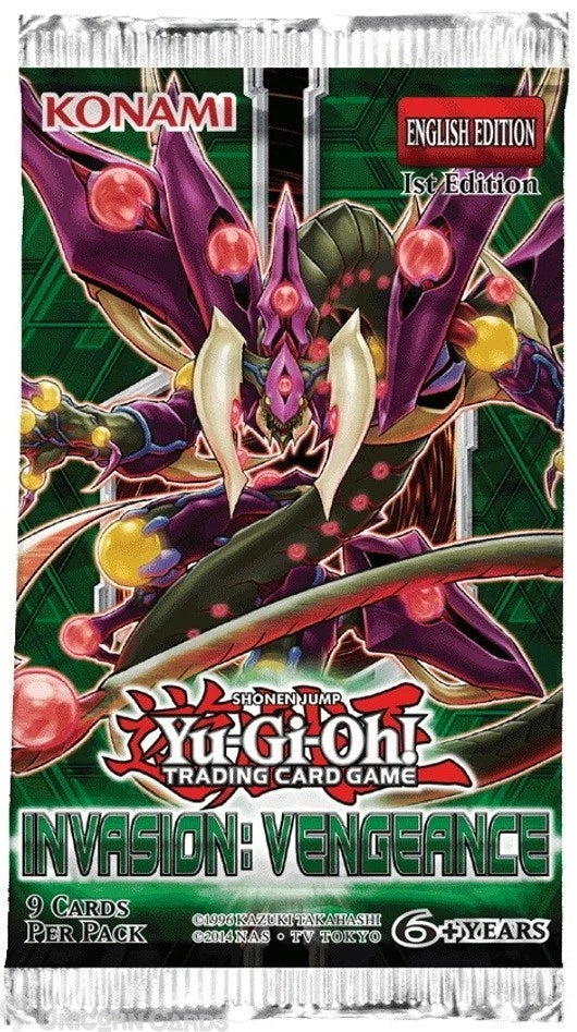 Yugioh Invasion Vengeance 1st Edition Booster Pack EU