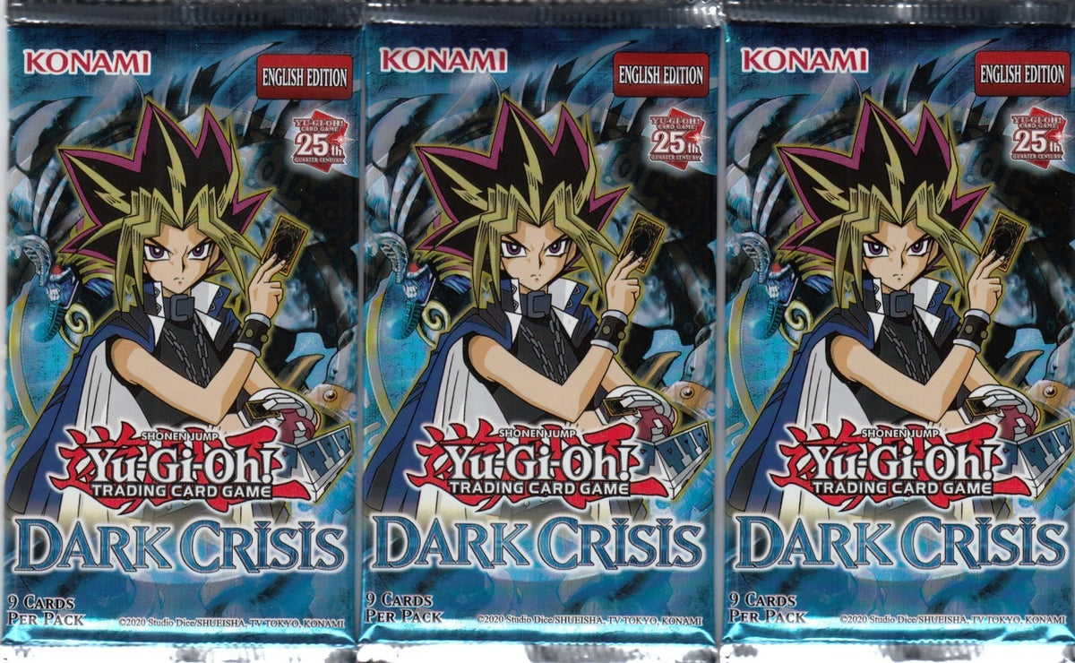 Yugioh Dark Crisis Booster Pack x3 Sealed 25th Anniversary
