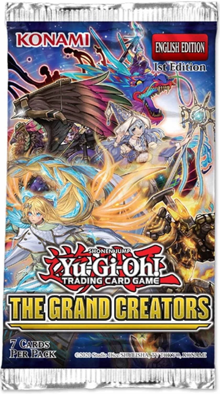 Yugioh The Grand Creators 1st Edition Booster Pack EU 5x Boosters