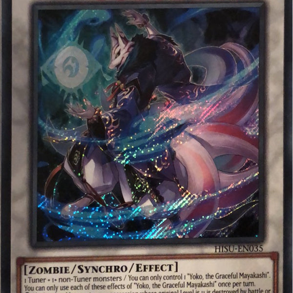 graceful monsters Yugioh HISU-EN035 - Yoko, the Graceful Mayakashi - Secret Rare - Effect  Synchro Monster - 1st-Edition