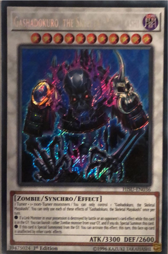 HISU-EN036 - Gashadokuro, the Skeletal Mayakashi - Secret Rare - Effect Synchro Monster - 1st-Edition - Hidden Summoners