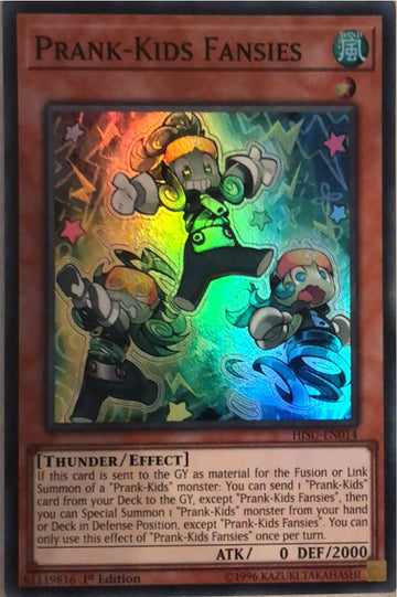 HISU-EN014 - Prank-Kids Fansies - Super Rare - Hidden Summoners - 1st Edition
