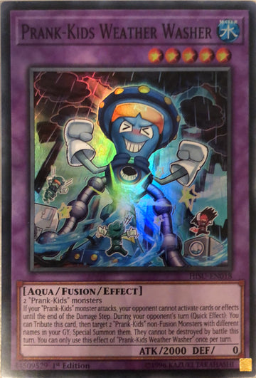 HISU-EN018 - Prank-Kids Weather Washer - Super Rare - Hidden Summoners - 1st Edition